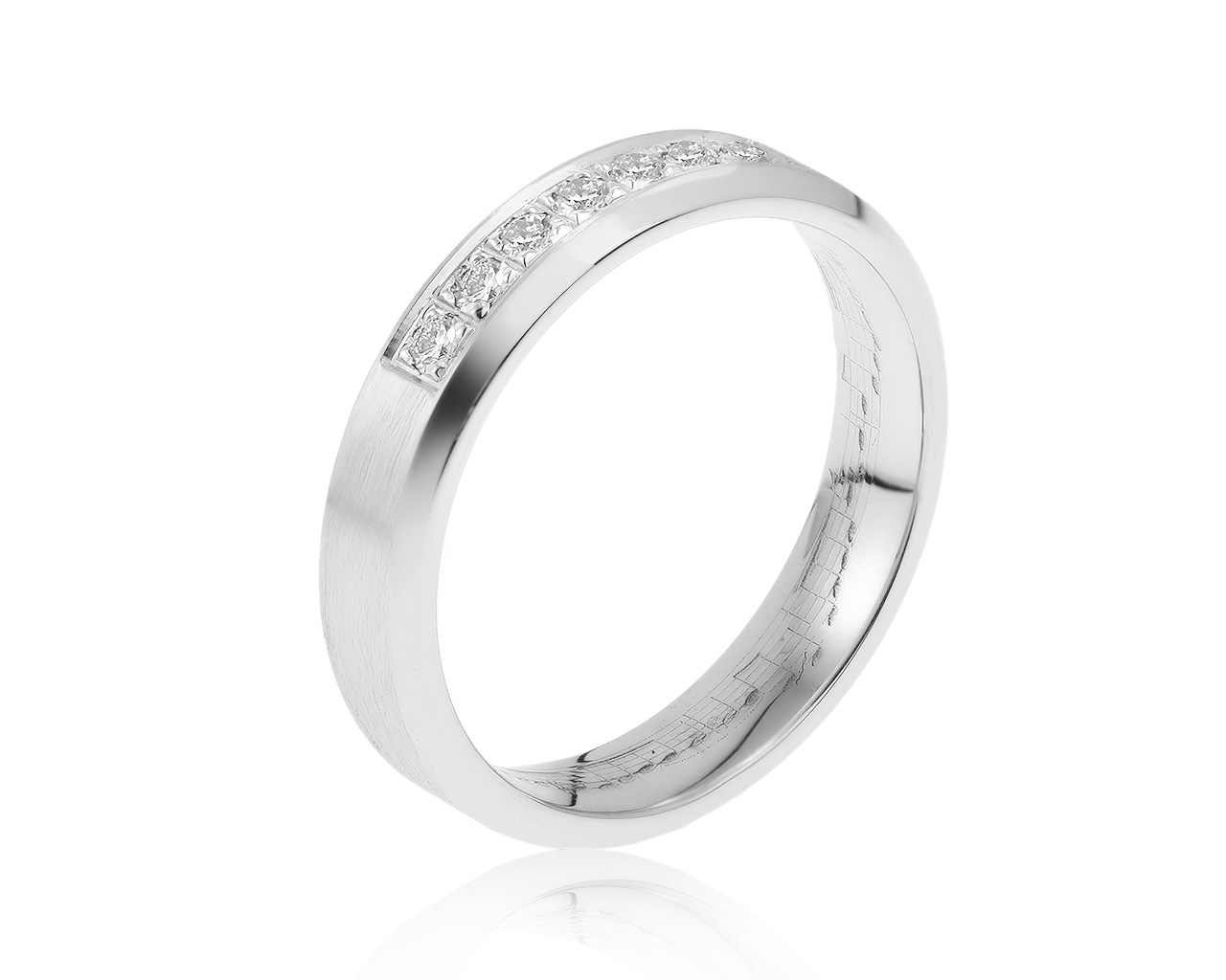Престижное золотое кольцо с бриллиантами 0.11ct
