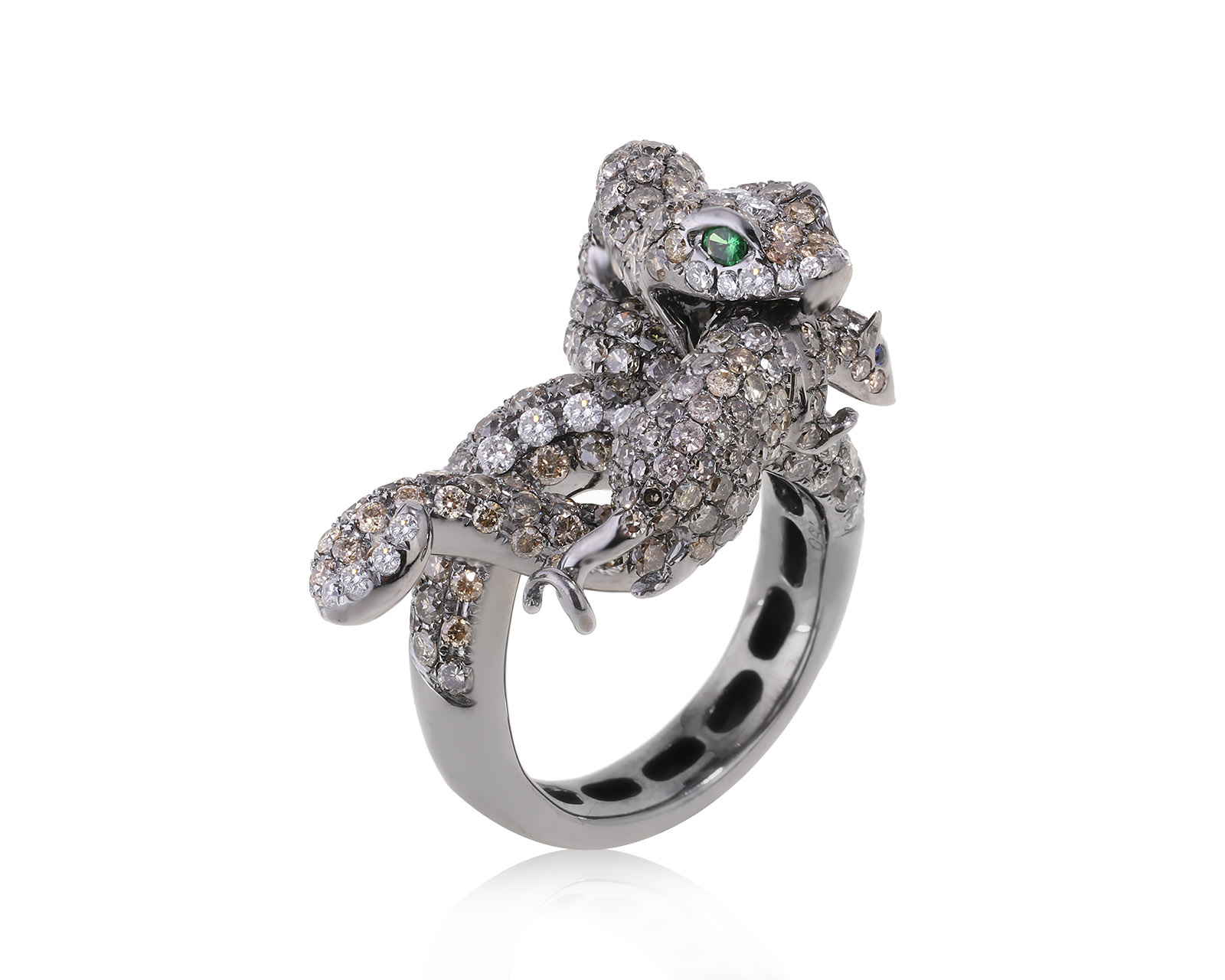 Притягательное золотое кольцо с бриллиантами 4.85ct 150722/3 Притягательное золотое кольцо с бриллиантами 4.85ct 150722/3
