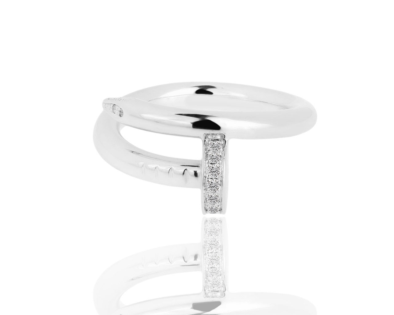 Золотое кольцо с бриллиантами 0.13ct Cartier Juste un Clou 210918/1