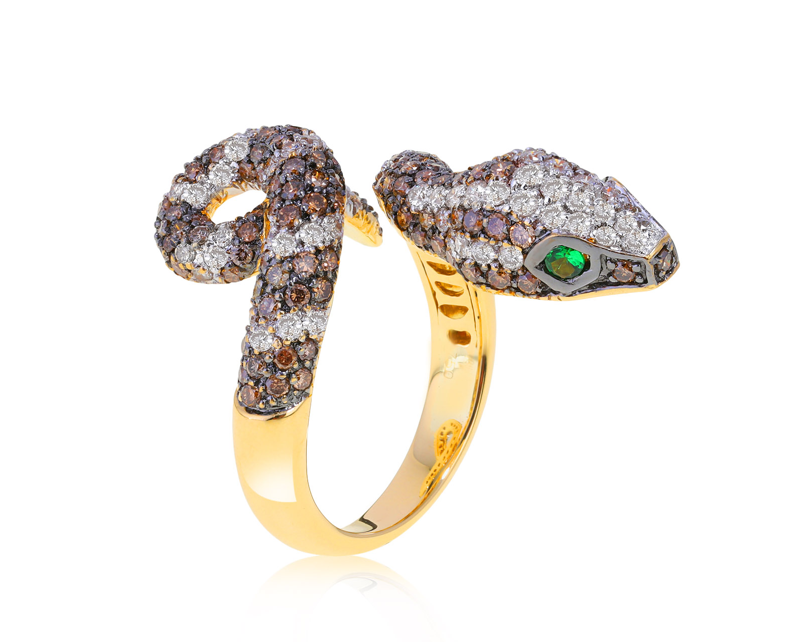 Завораживающее золотое кольцо с бриллиантами 2.54ct 250921/3
