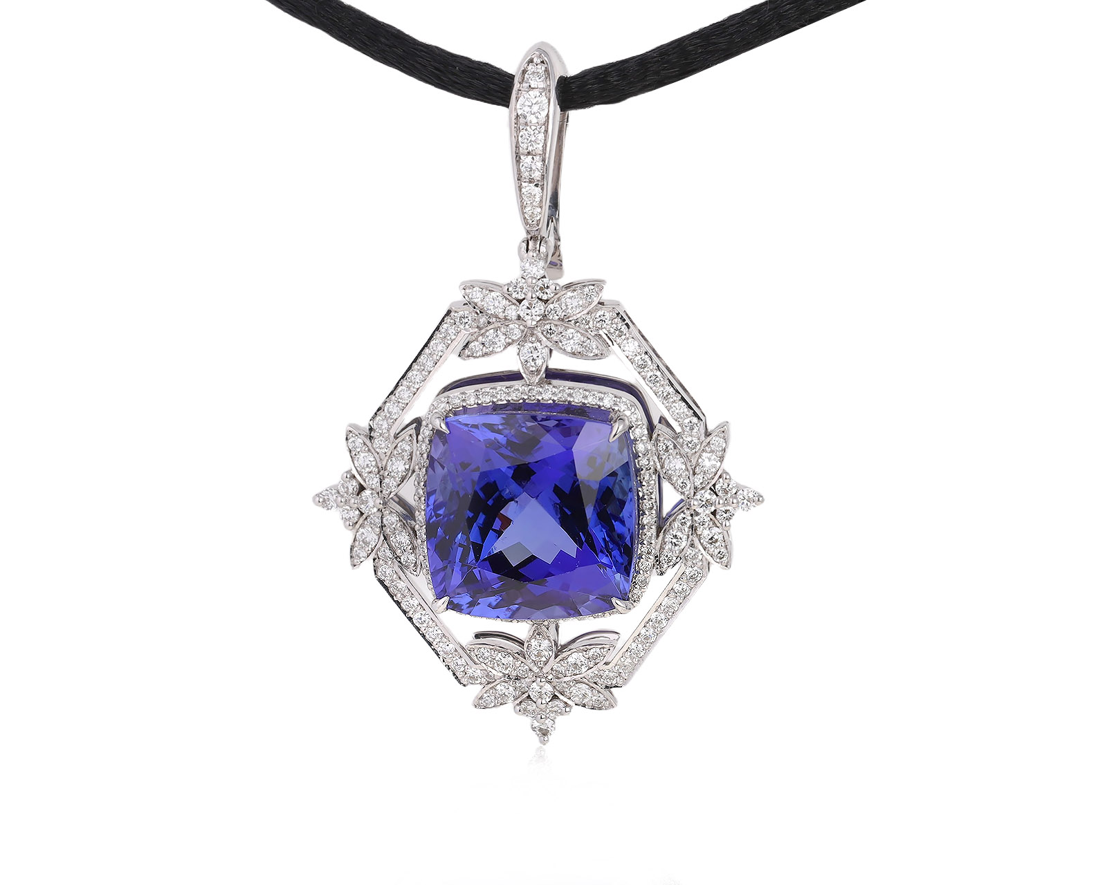 Золотой кулон с танзанитом 11.15ct и бриллиантами 0.77ct 290925/1