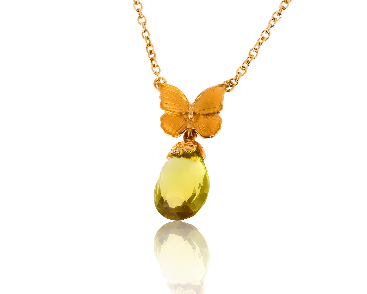Оригинальный золотой кулон с цитрином 7.20ct Carrera y Carrera 210719/7