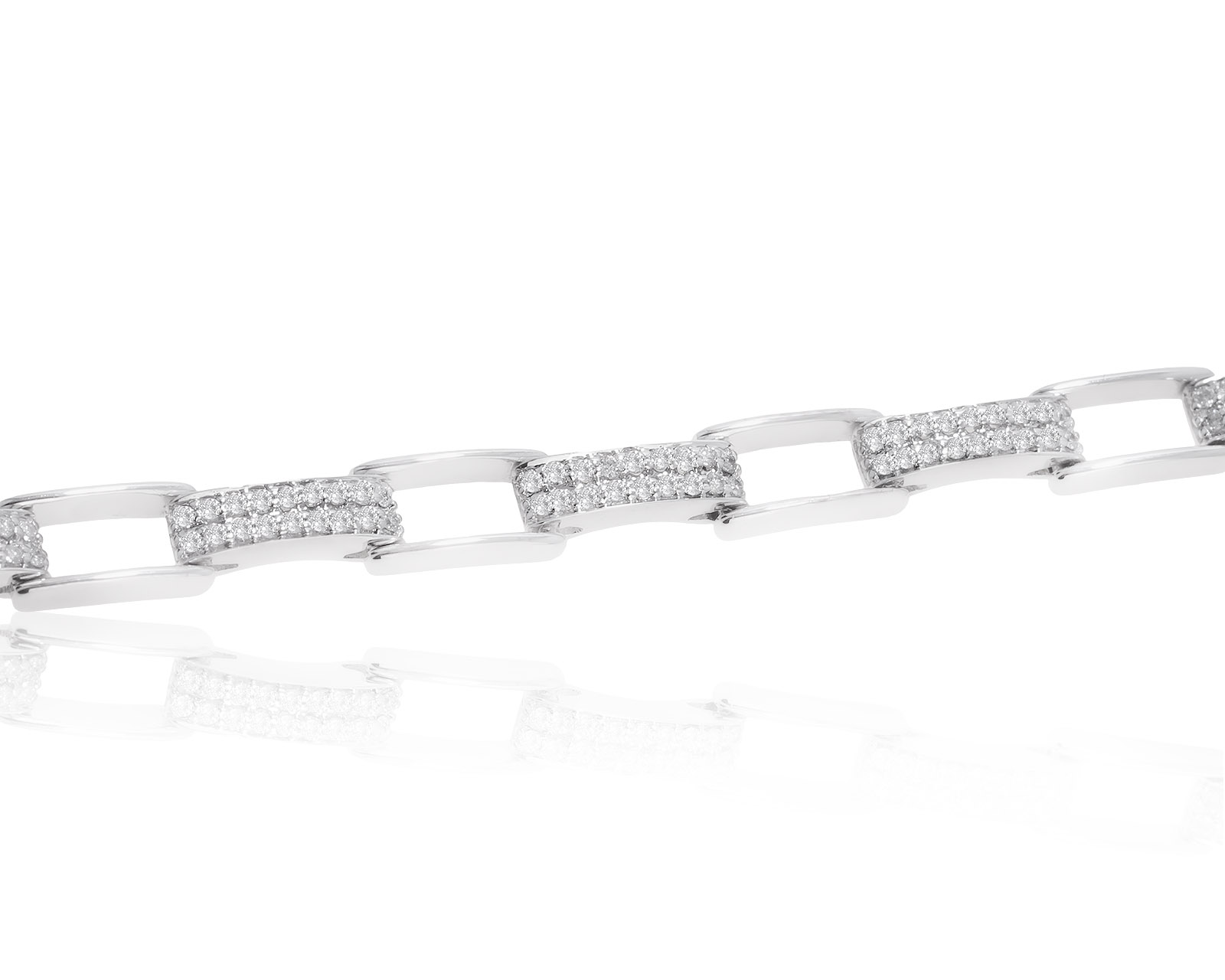 Престижный золотой браслет с бриллиантами 1.08ct