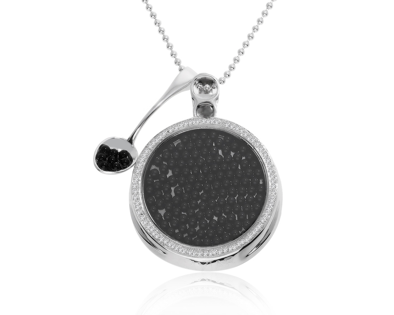 Оригинальный золотой кулон с бриллиантами 0.50ct Roberto Coin Caviar 190121/1