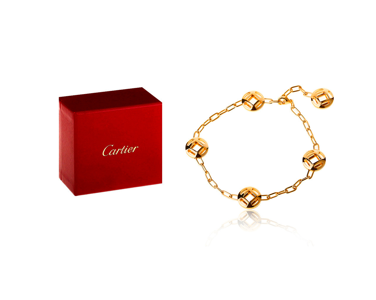 Оригинальный золотой браслет Cartier
