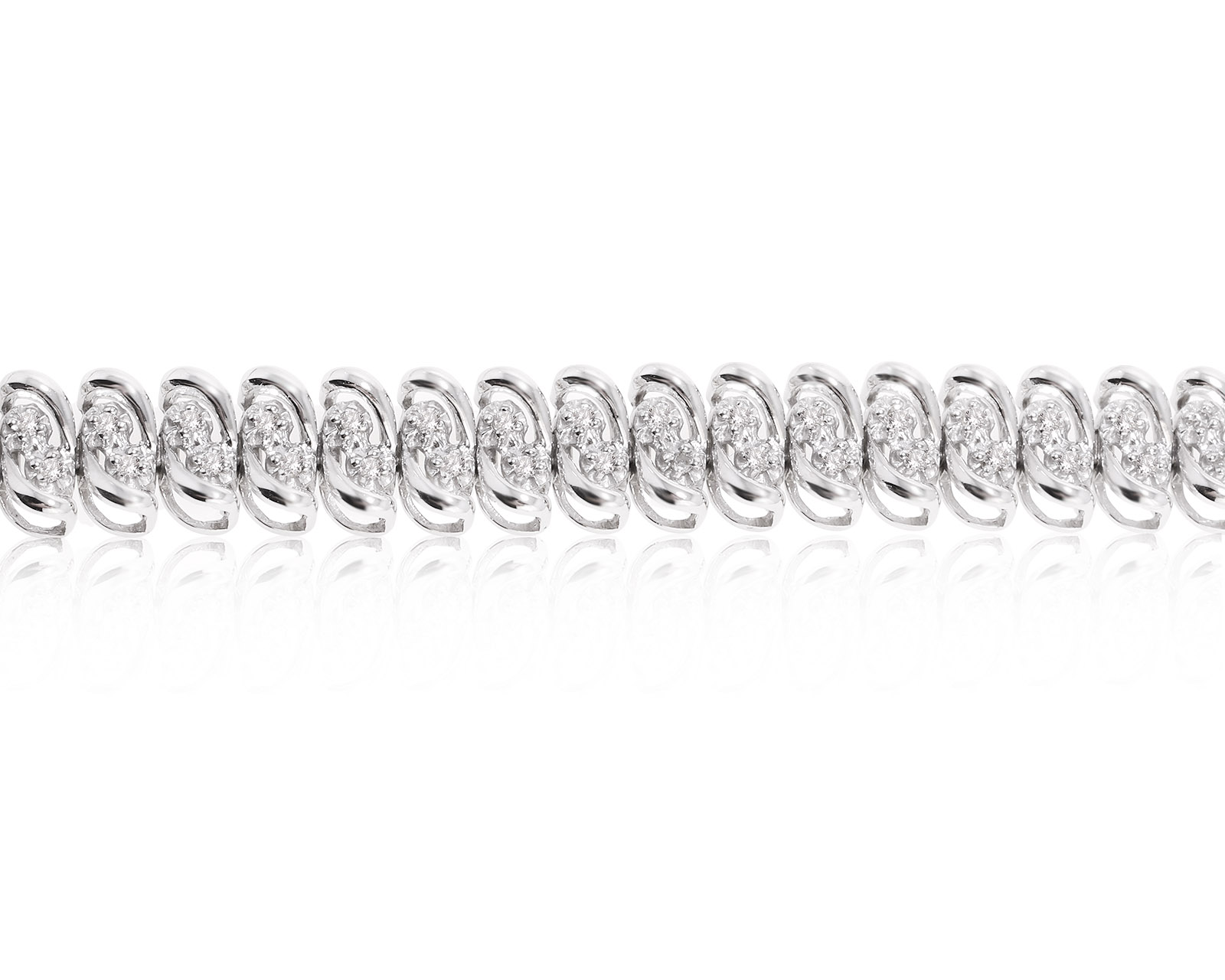 Золотой браслет с бриллиантами 0.30ct