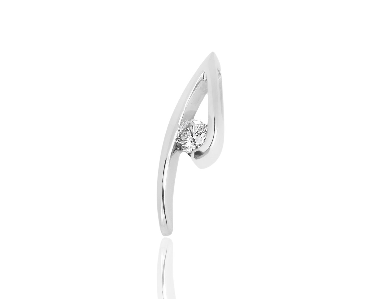 Золотая подвеска с бриллиантом 0.14ct 251117/2