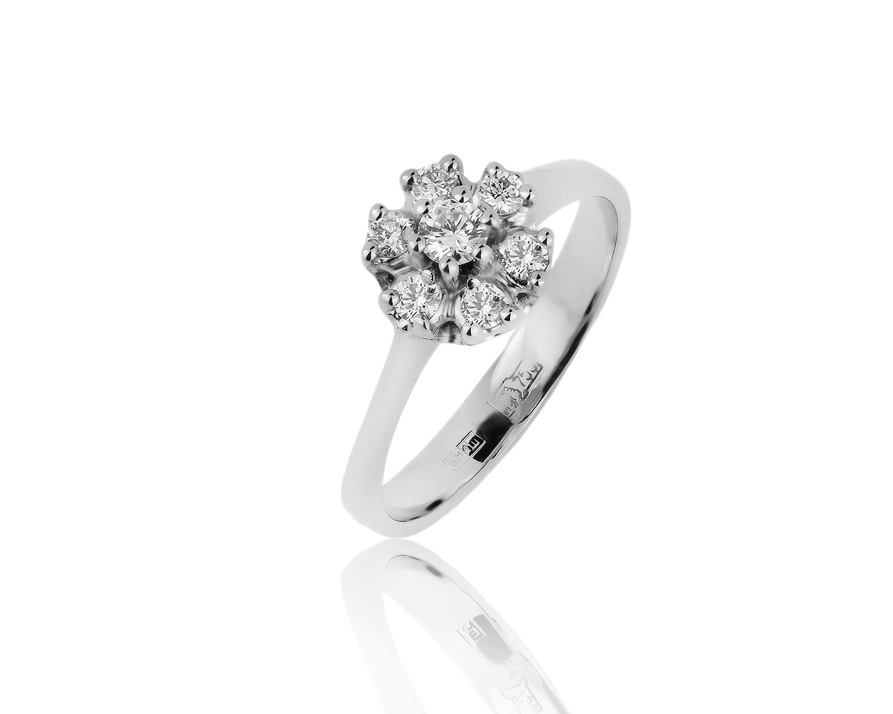 Солидное золотое кольцо с бриллиантами 0.28ct 050819/5 Солидное золотое кольцо с бриллиантами 0.28ct 050819/5
