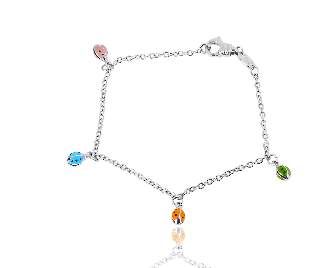 Оригинальный золотой браслет Aaron Basha Ladybug 140917/3