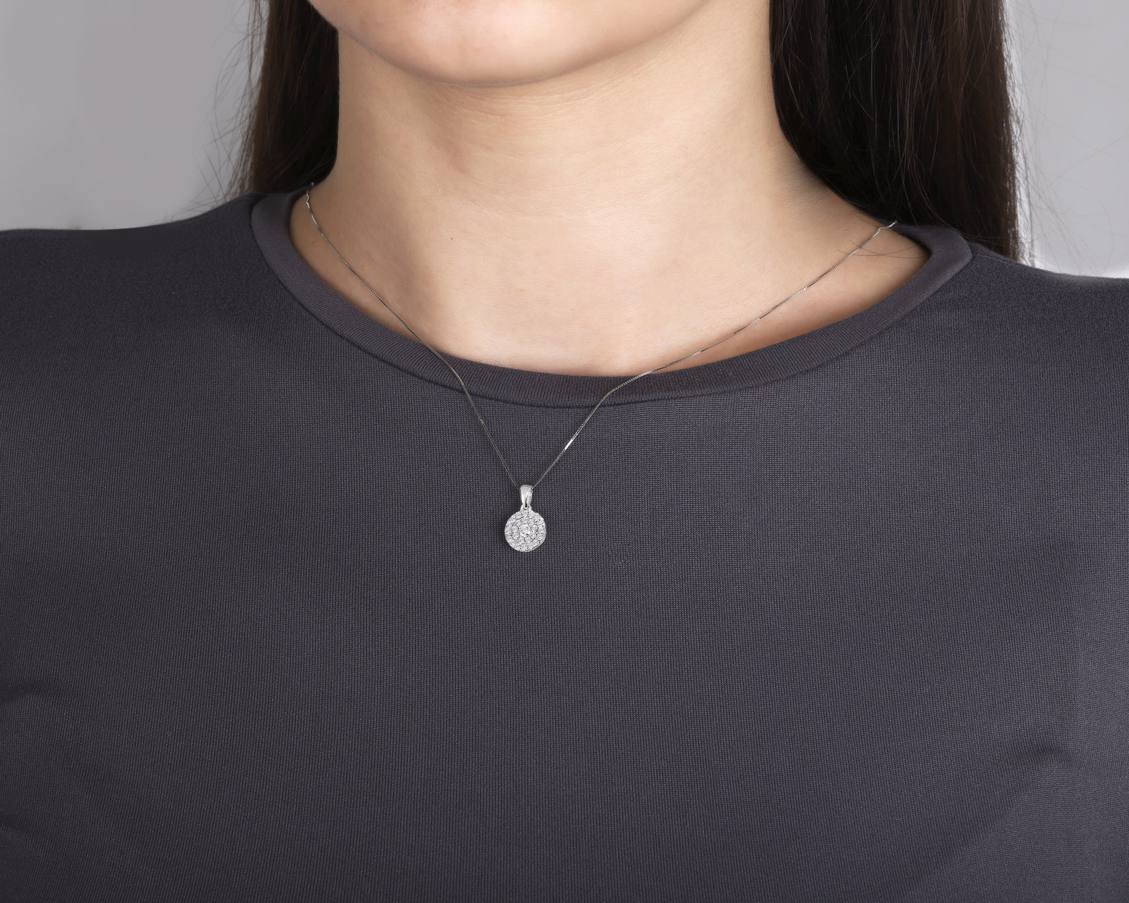 Золотой кулон с бриллиантами 0.40ct