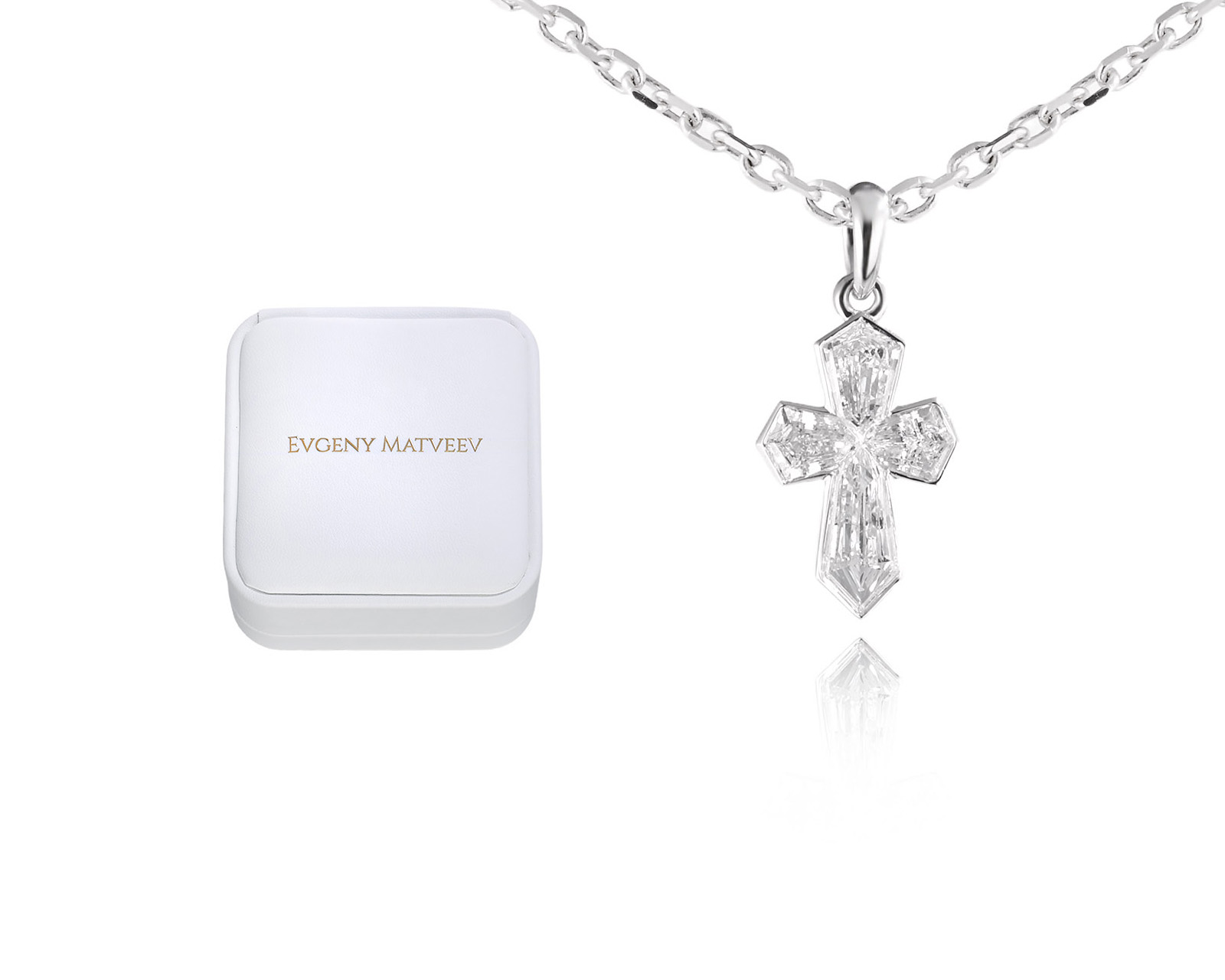 Золотое колье с бриллиантами 0.36ct Evgeny Matveev