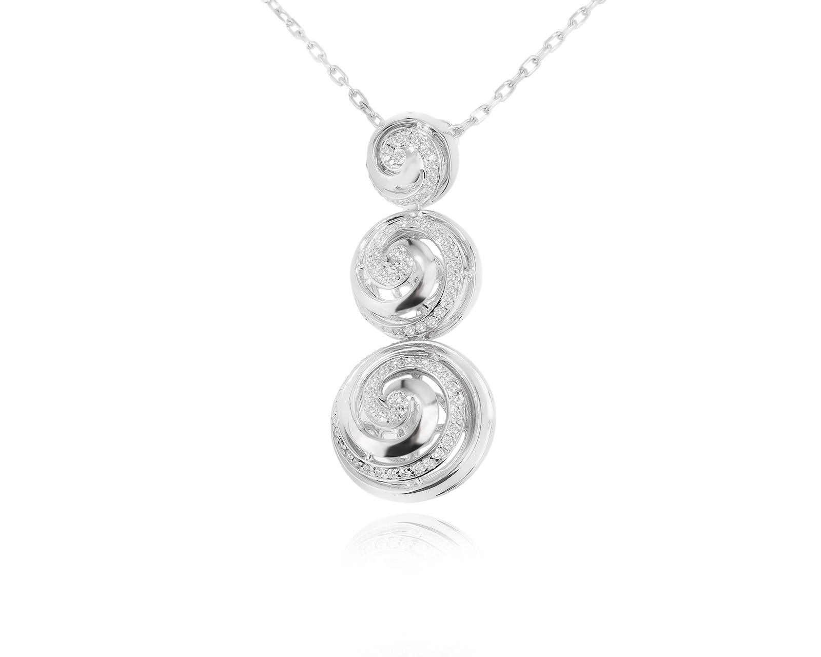 Золотое колье с бриллиантами 0.36ct 241023/5