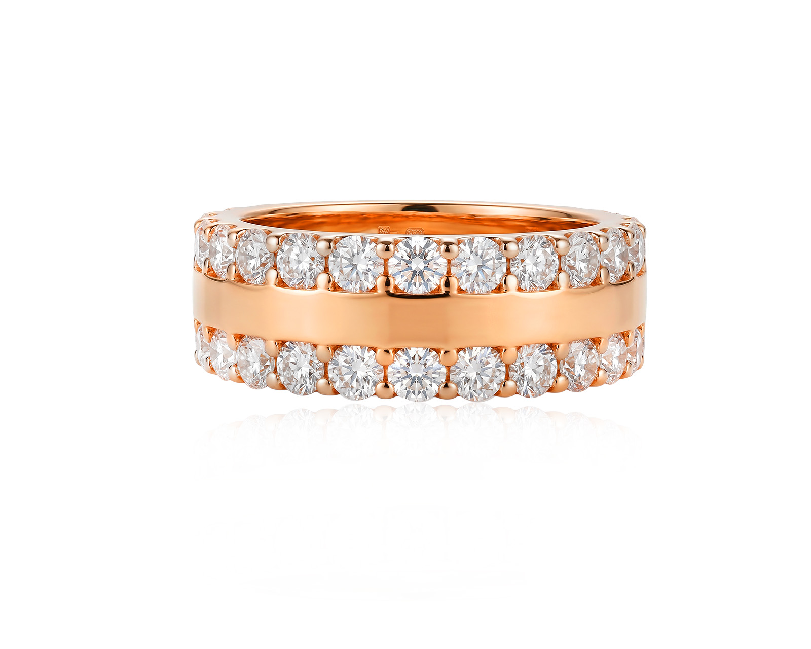 Золотое кольцо с бриллиантами 0.88ct