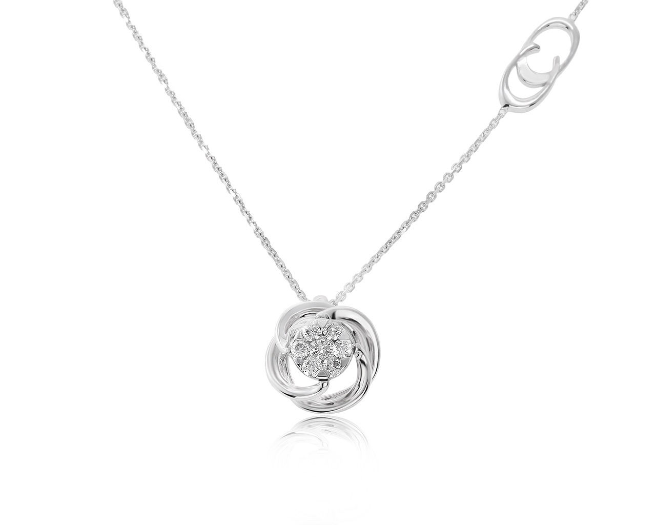 Оригинальный золотой кулон с бриллиантами 0.15ct Chimento 170121/4