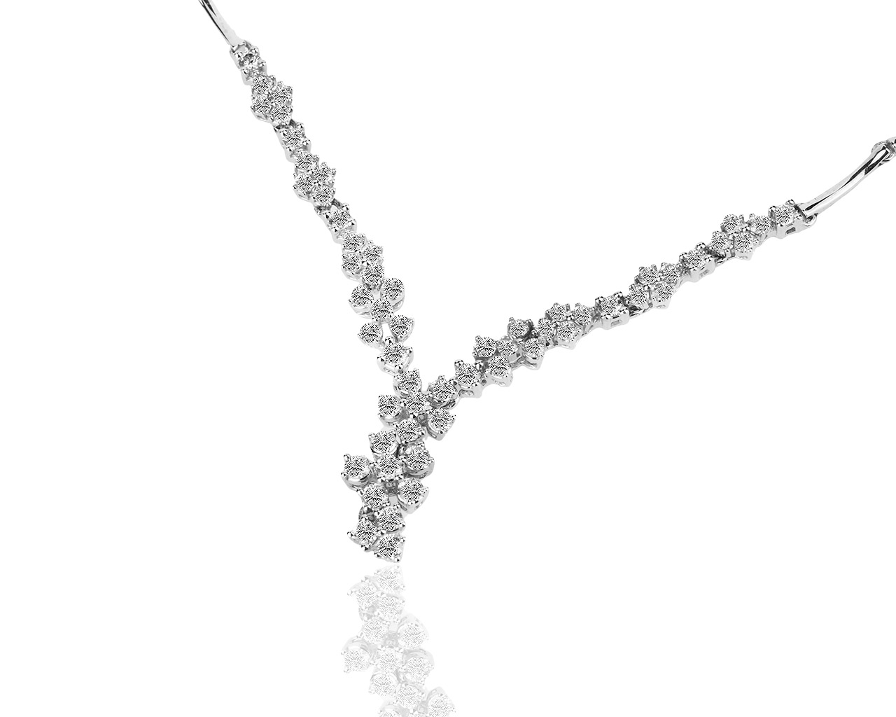 Нарядное золотое колье с бриллиантами 1.40ct 151118/7