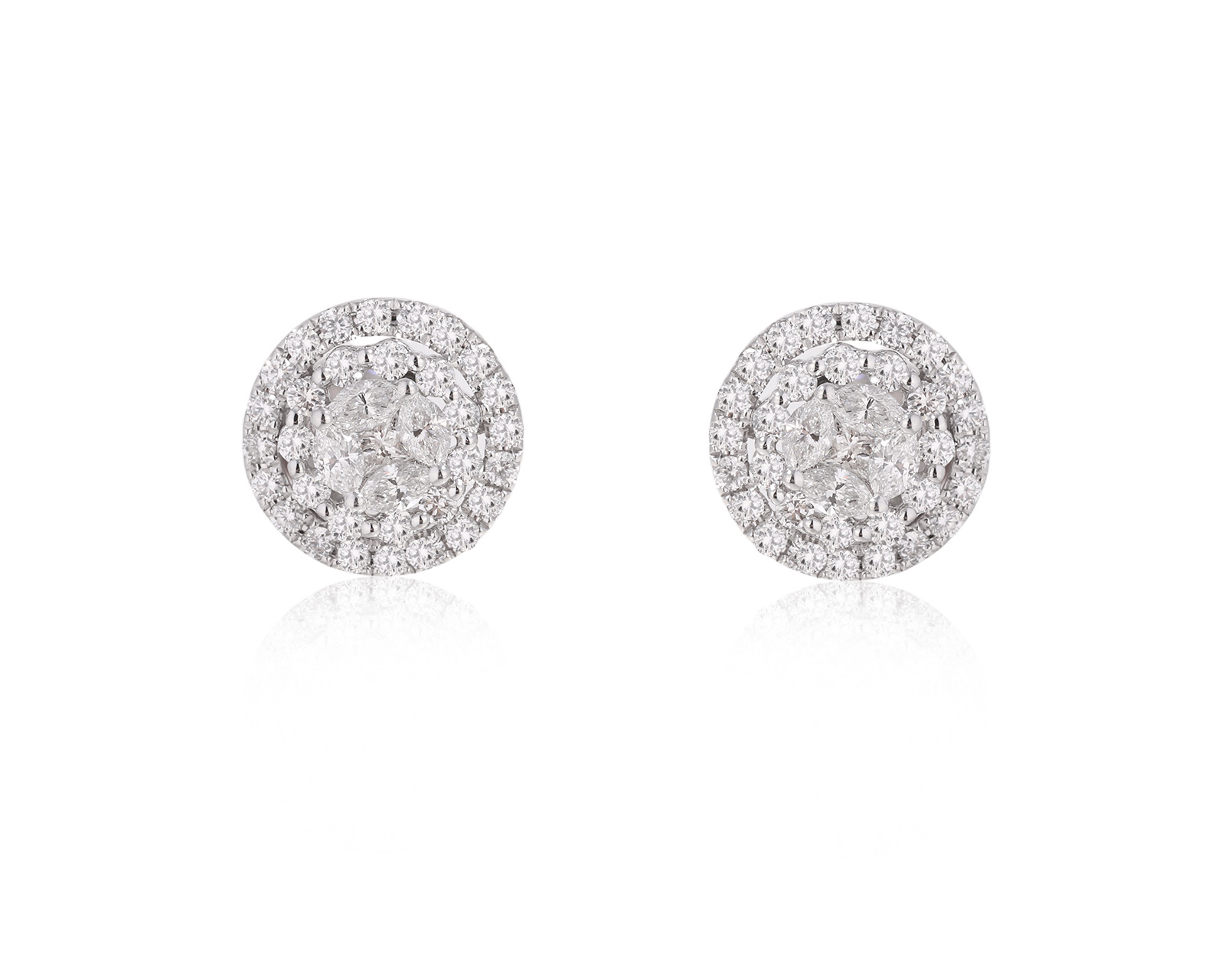 Оригинальные золотые серьги с бриллиантами 0.86ct Grissoni 250325/3 Оригинальные золотые серьги с бриллиантами 0.86ct Grissoni 250325/3