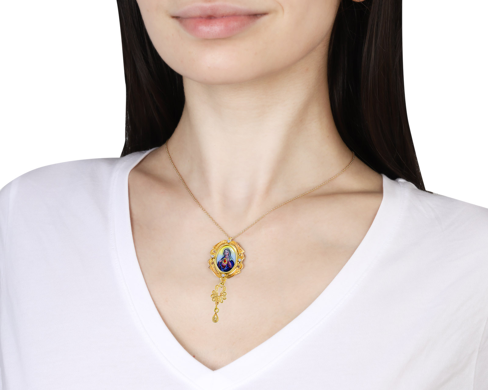 Оригинальное золотое колье Dolce Gabbana