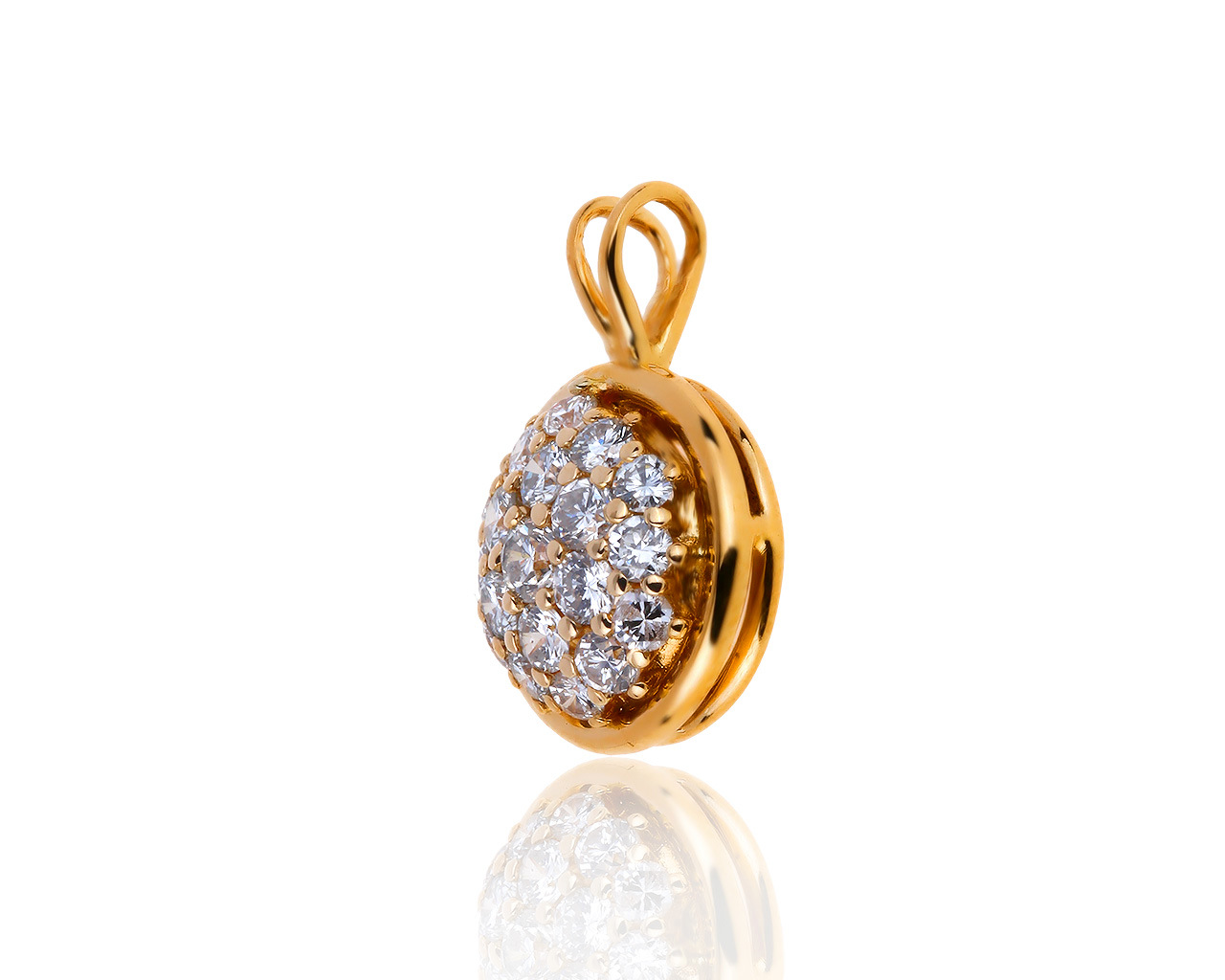 Оригинальный золотой кулон с бриллиантами 0.47ct Tiffany&Co