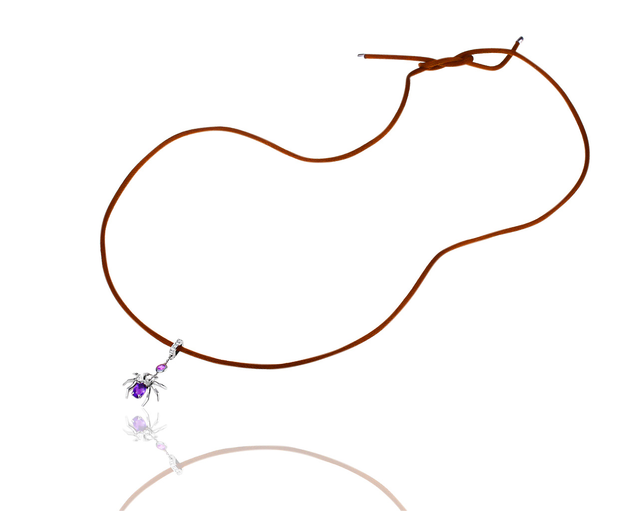 Золотой кулон с аметистом, сапфиром и бриллиантами Chaumet