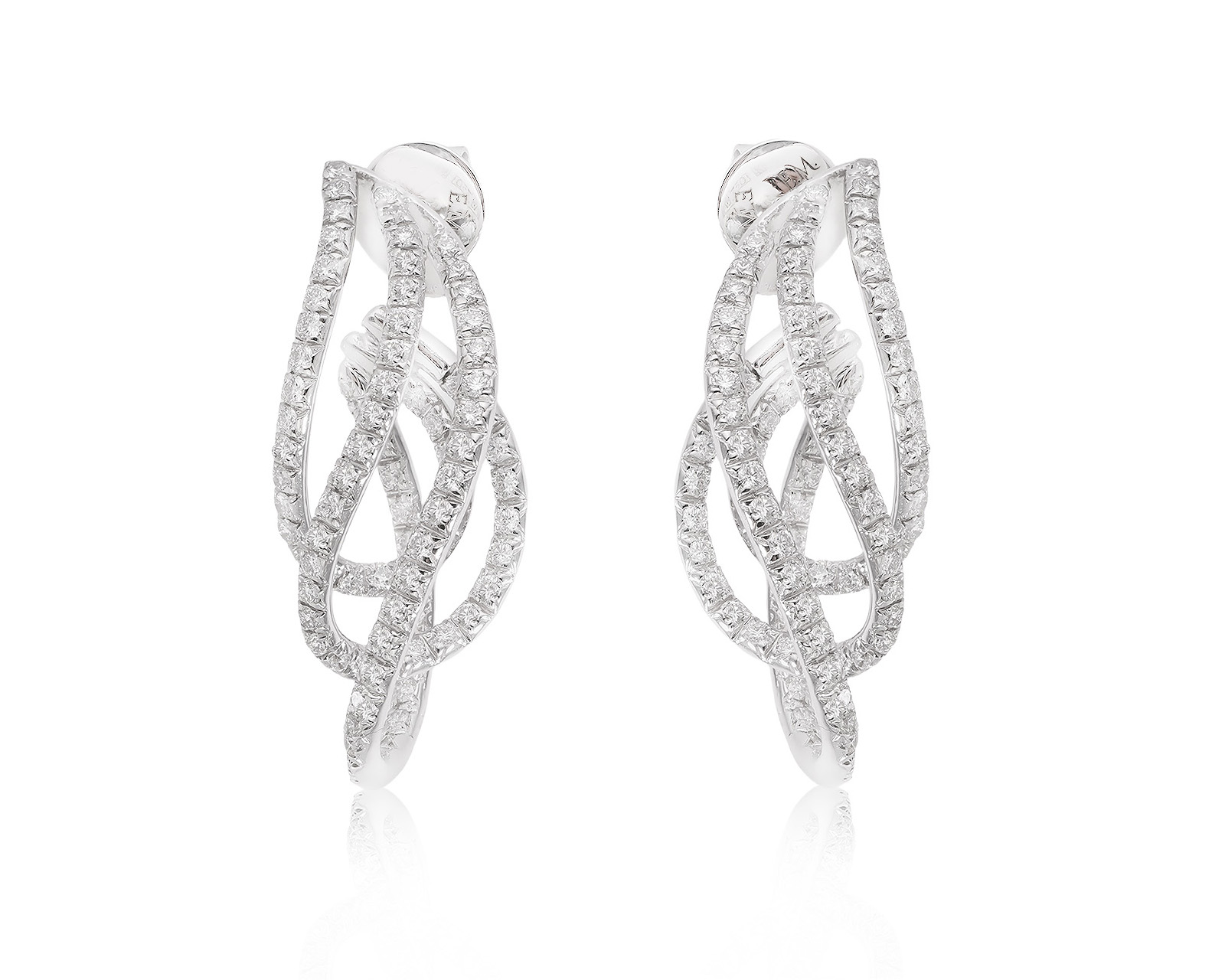 Золотые серьги с бриллиантами 2.80ct Evgeny Matveev 101025/2