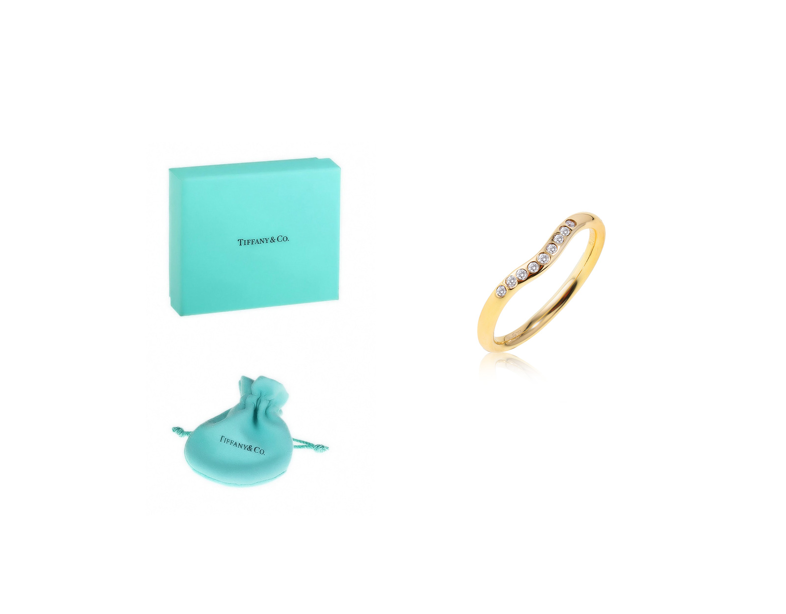 Оригинальное золотое кольцо Tiffany&Co Elsa Peretti