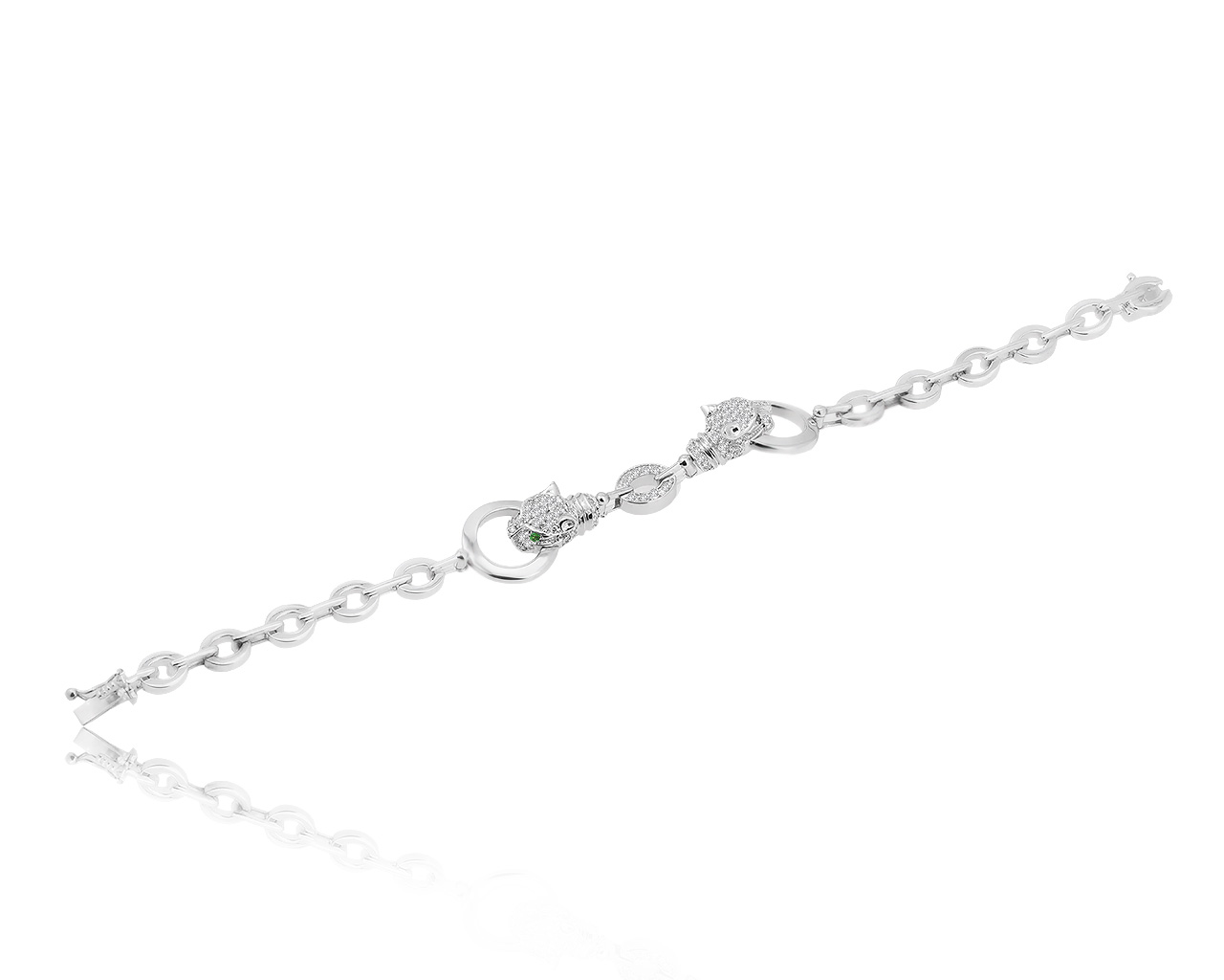 Прелестный золотой браслет с бриллиантами 0.80ct