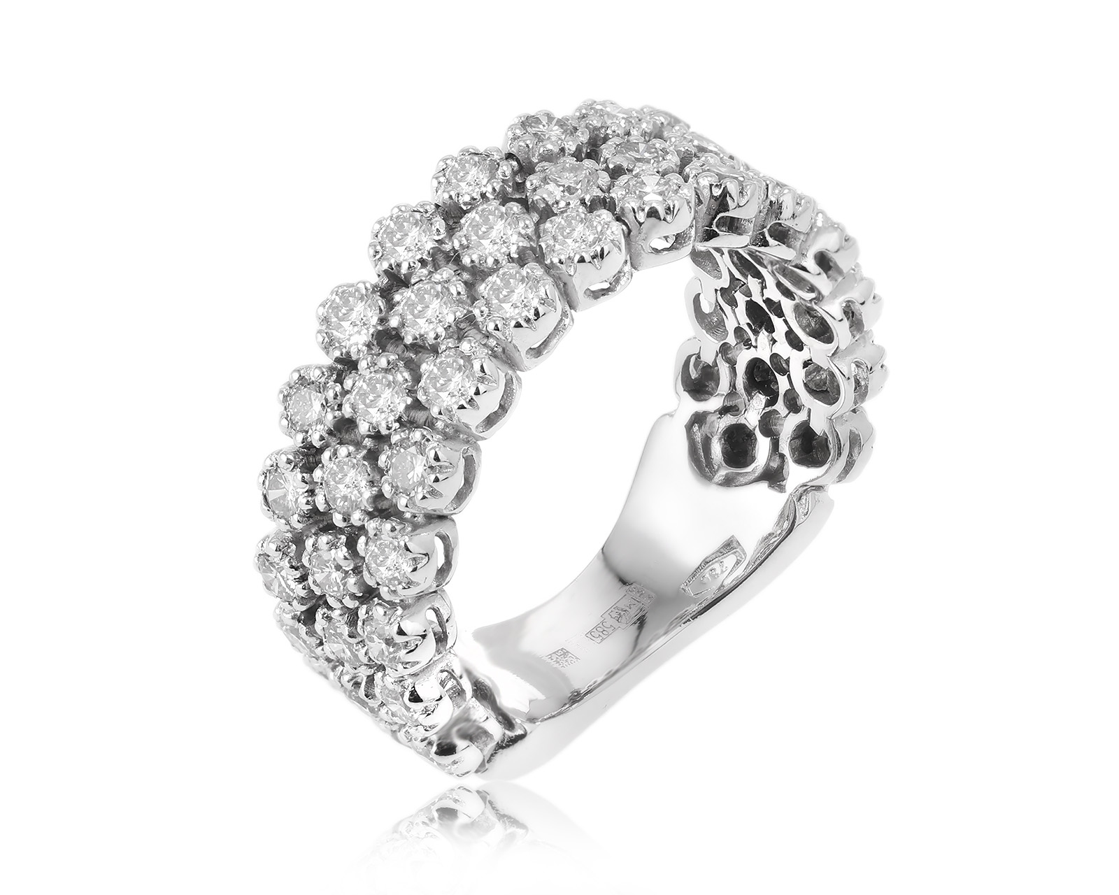 Золотое кольцо с бриллиантами 1.36ct 161123/5