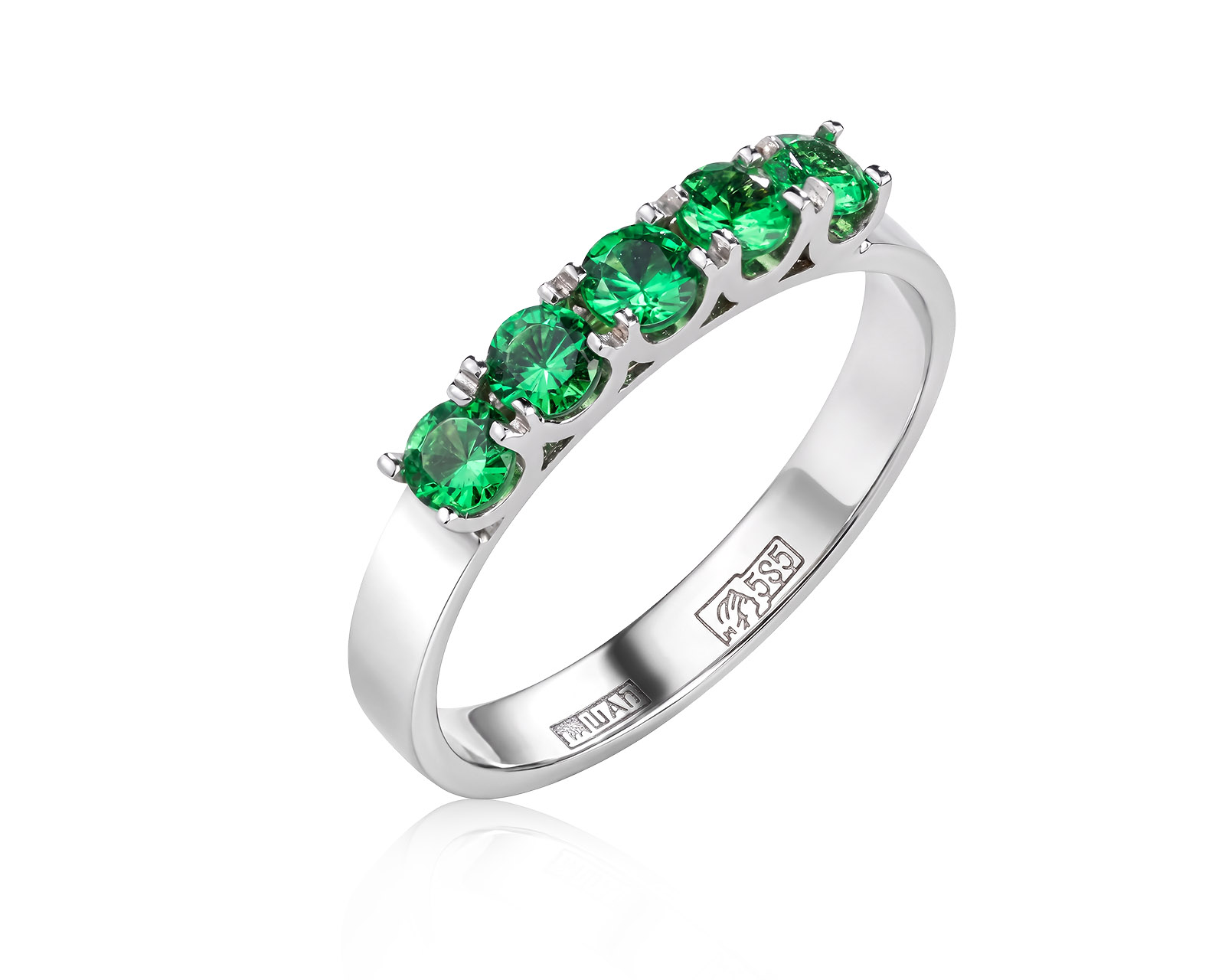 Оригинальное золотое кольцо с тсаворитами 0.73ct Lykov`s Jewellery 210726/КМ430