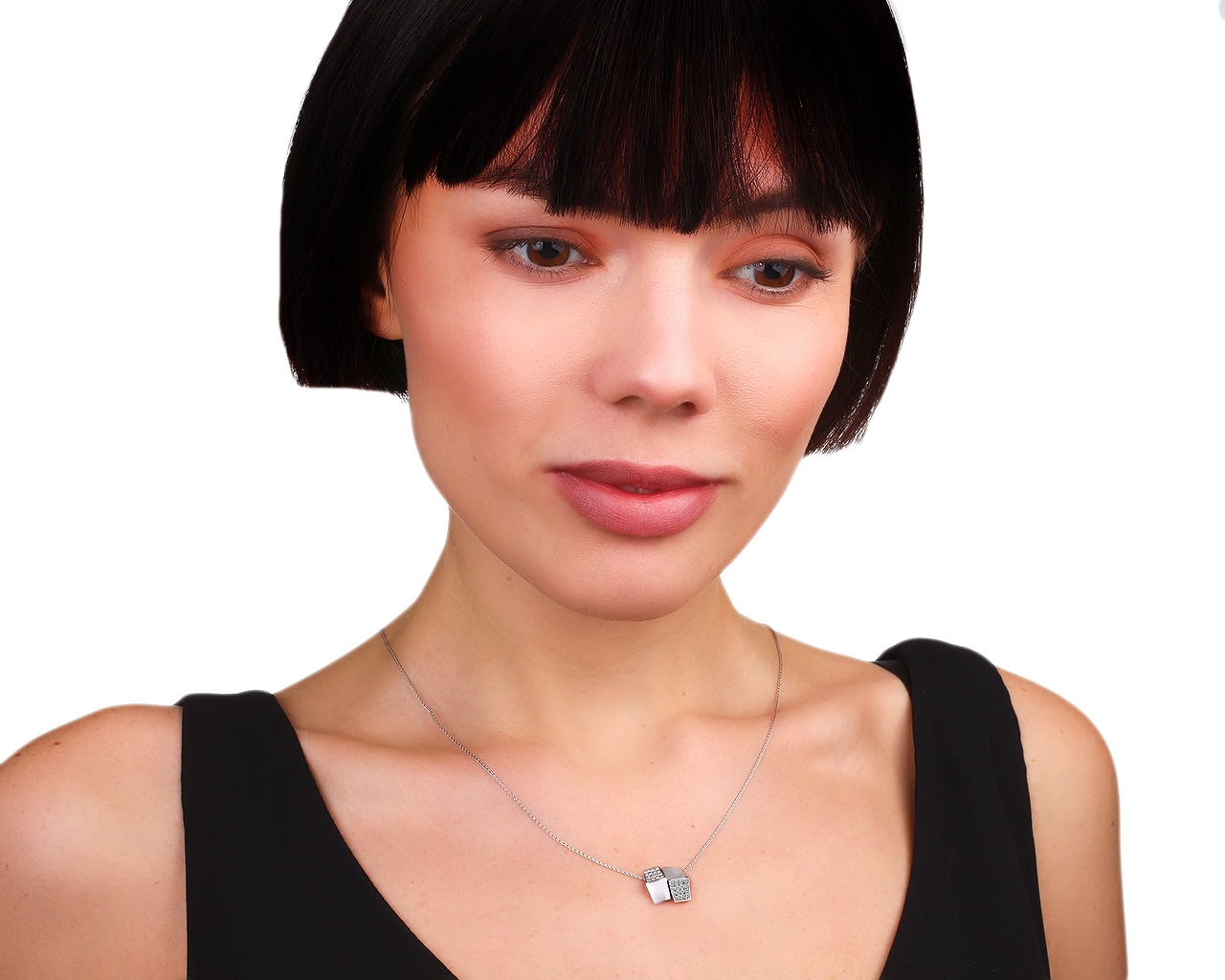 Золотая подвеска с бриллиантами 0.25ct Chimento