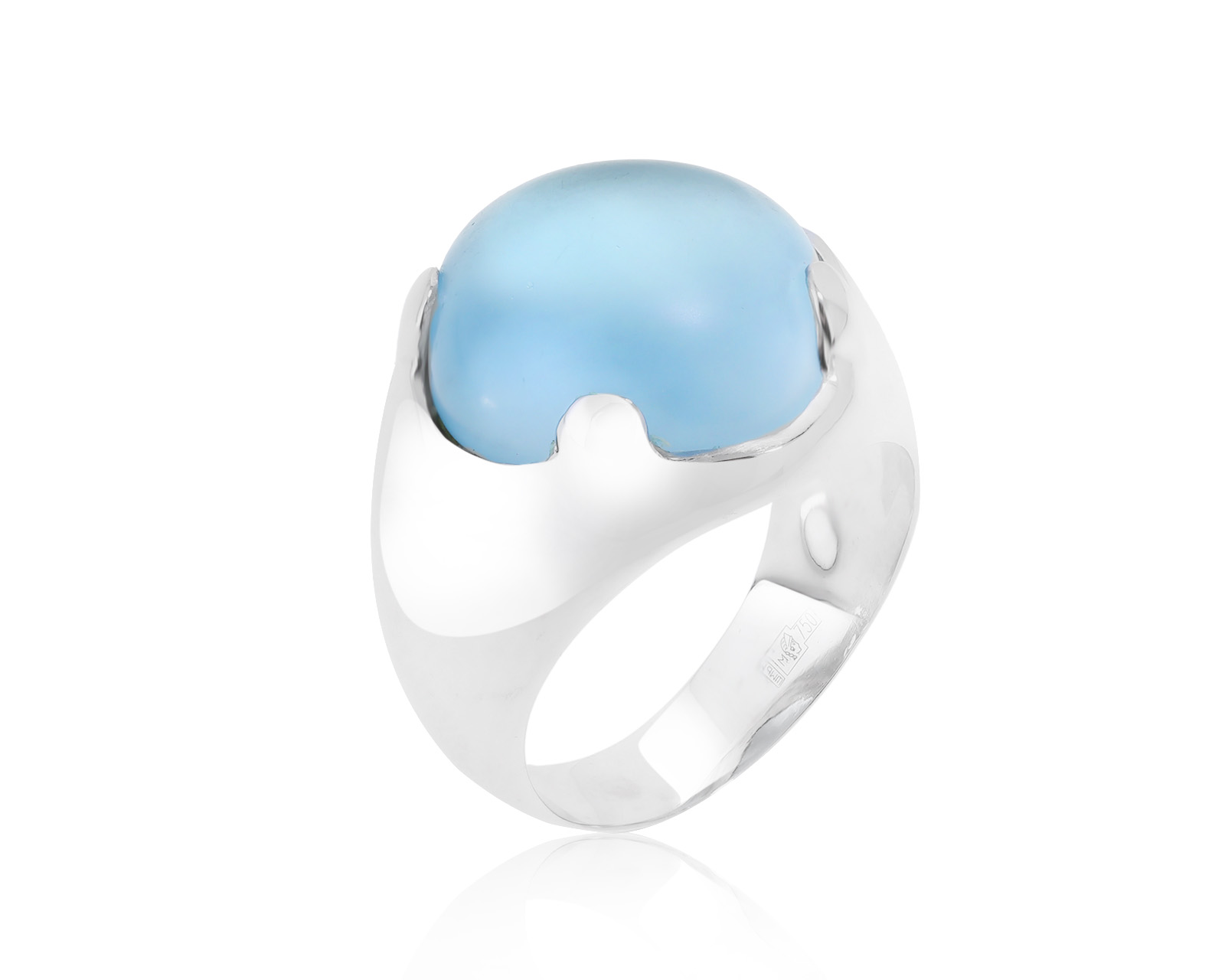 Итальянское золотое кольцо с топазом 12.64ct 210722/3