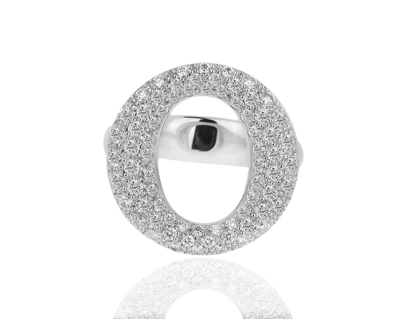 Оригинальное платиновое кольцо с бриллиантами 0.80ct Tiffany&Co Elsa Peretti