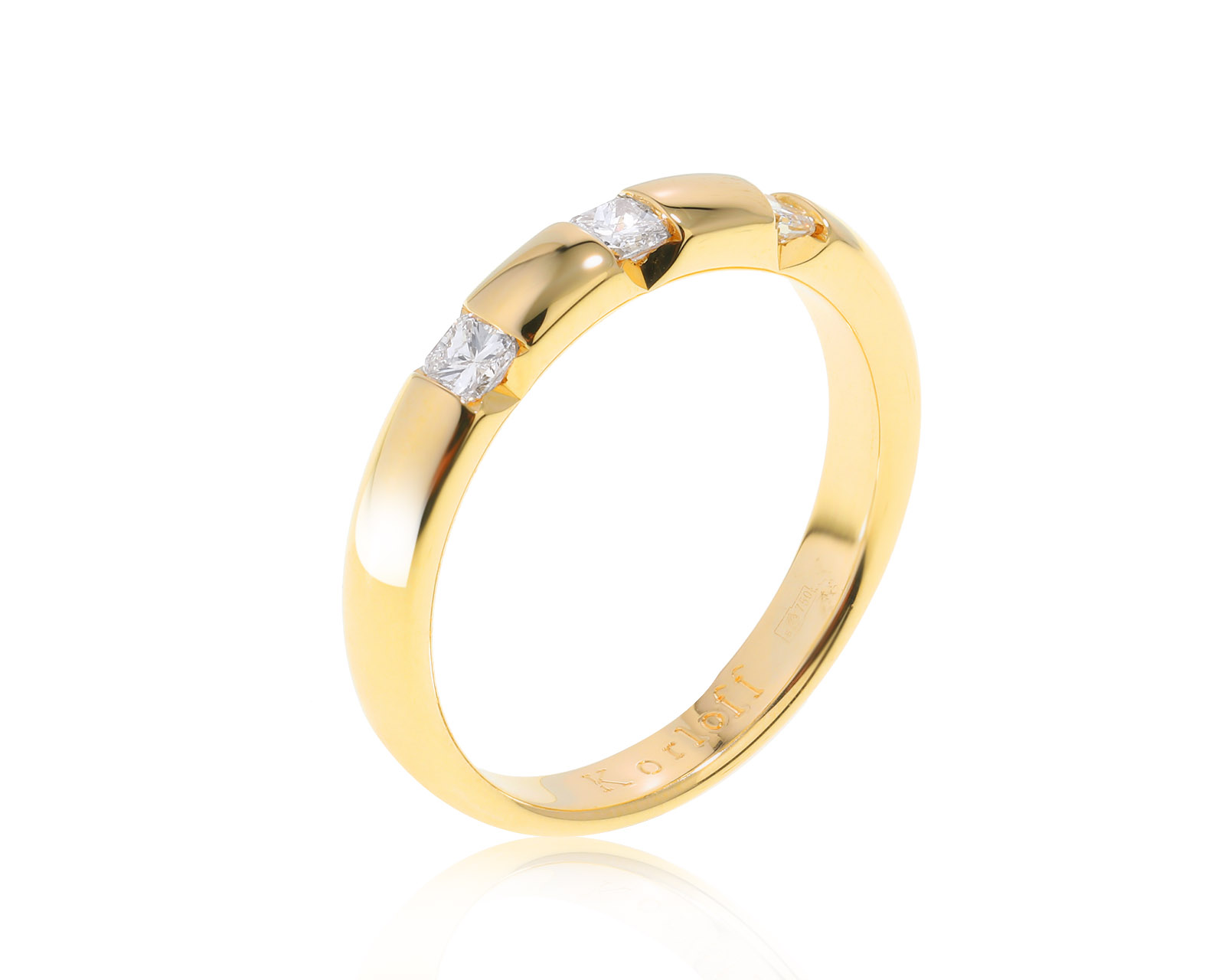 Оригинальное золотое кольцо с бриллиантами 0.60ct Korloff 110922/7