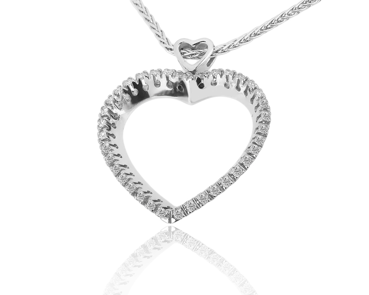 Оригинальный золотой кулон с бриллиантами 0.27ct Damiani Heart 030519/3