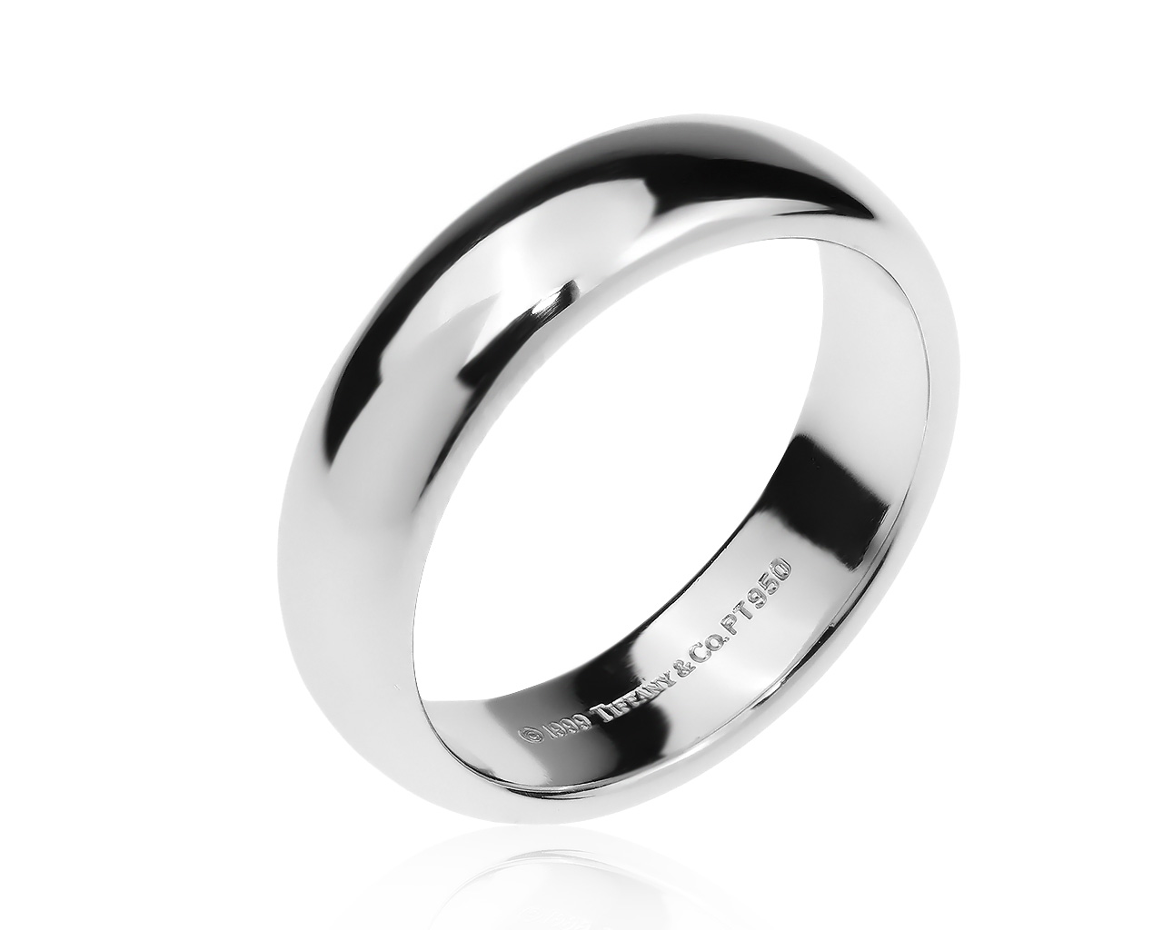 Оригинальное платиновое кольцо Tiffany&Co Classic 210720/8