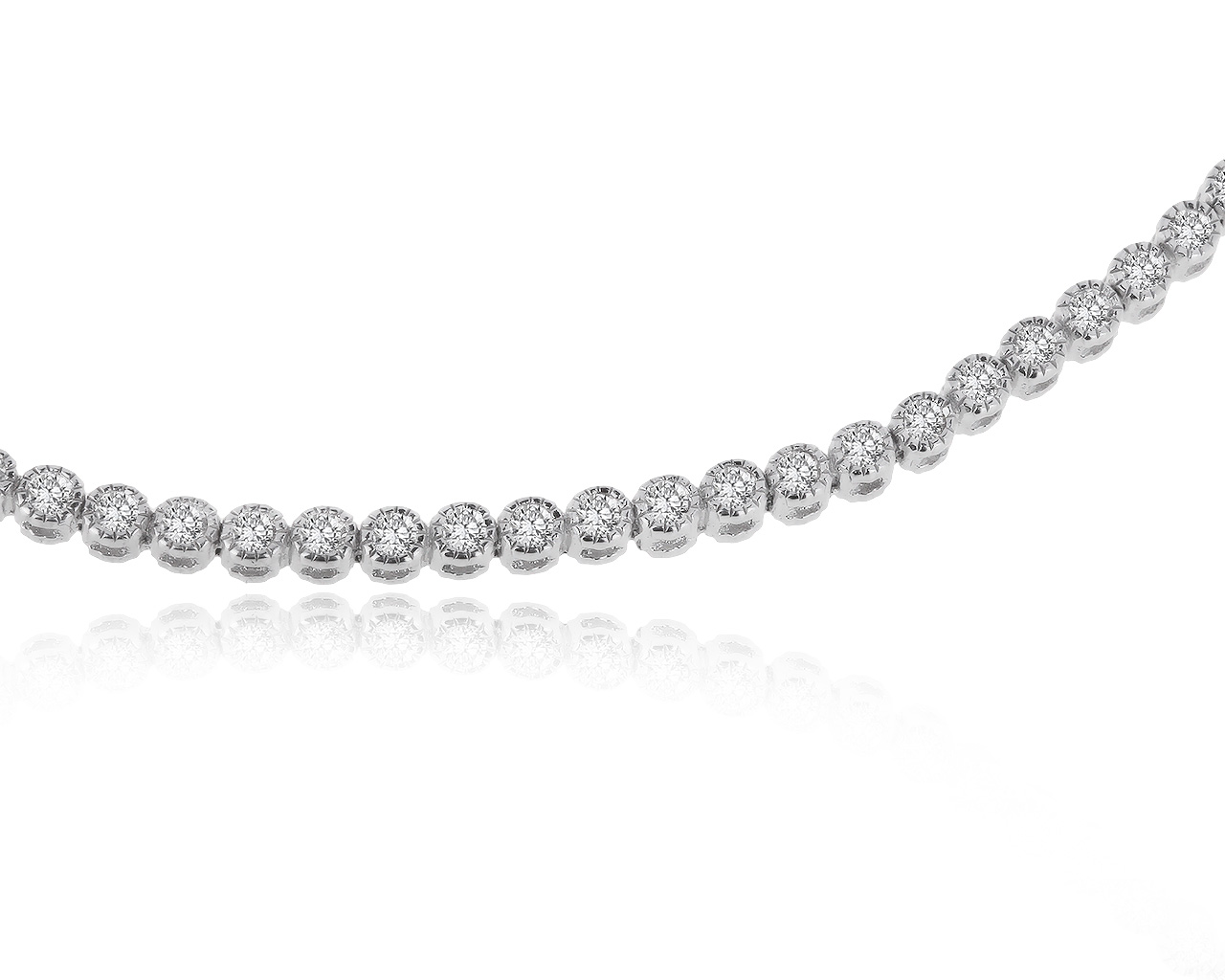 Прекрасный золотой браслет с бриллиантами 1.30ct