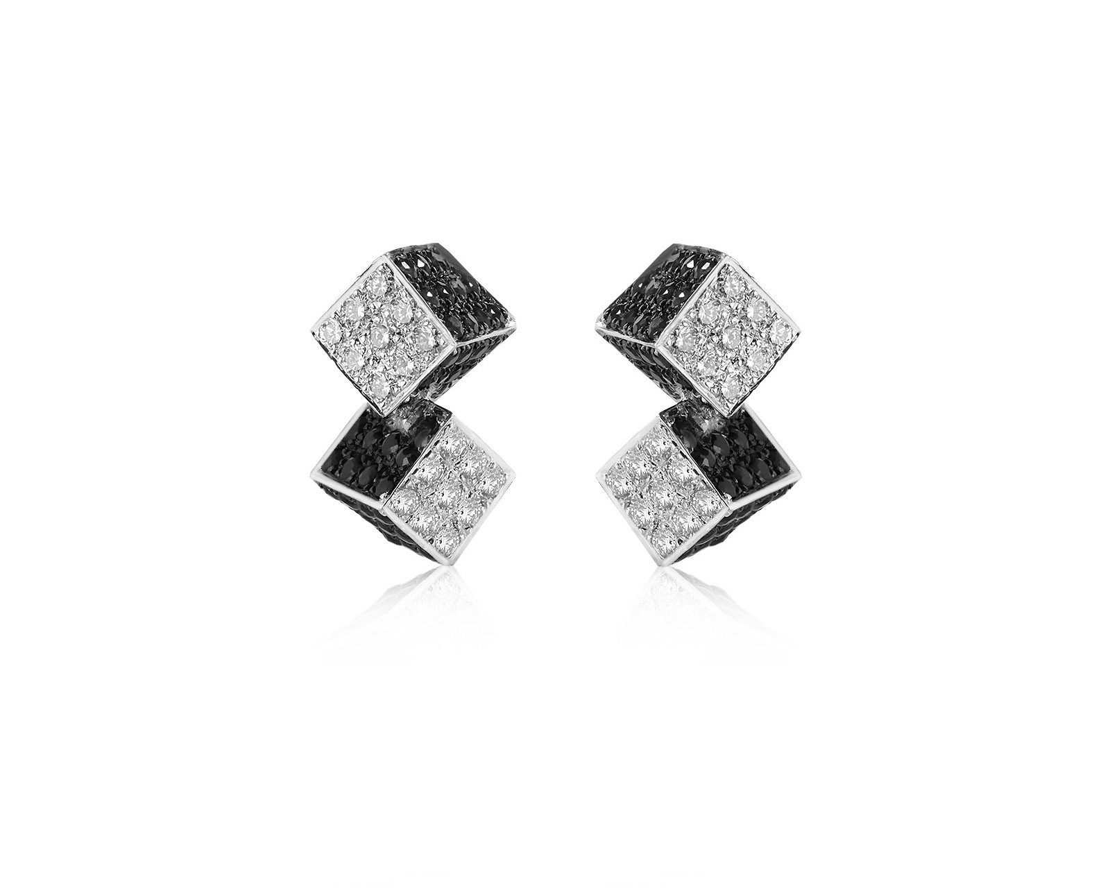 Оригинальные золотые серьги с сапфирами 3.96ct Roberto Coin 201225/1