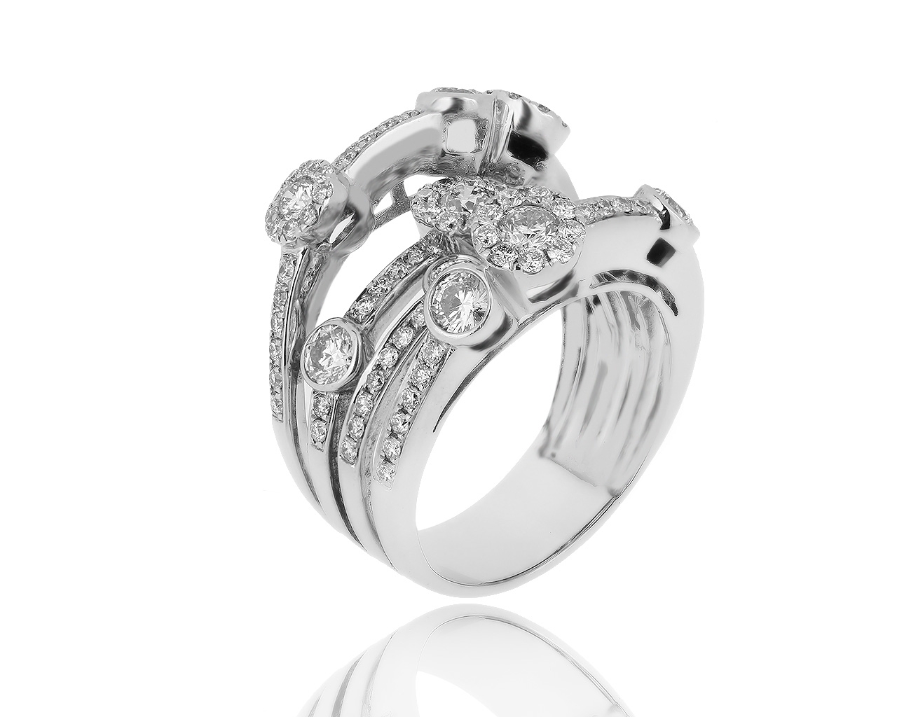 Изумительное золотое кольцо с бриллиантами 2.70ct 050719/15