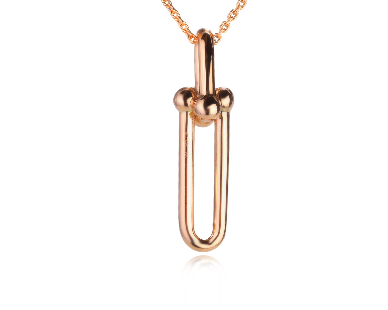 Оригинальный золотой кулон Tiffany&Co HardWear 080526/1