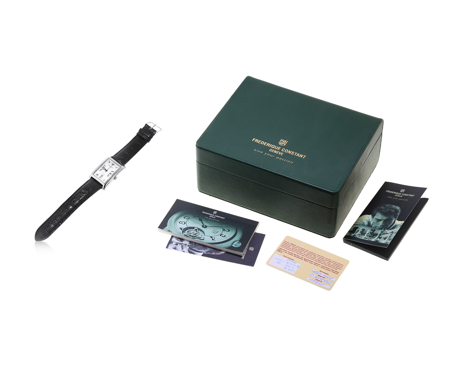 Оригинальные стальные часы Frederique Constant Carree