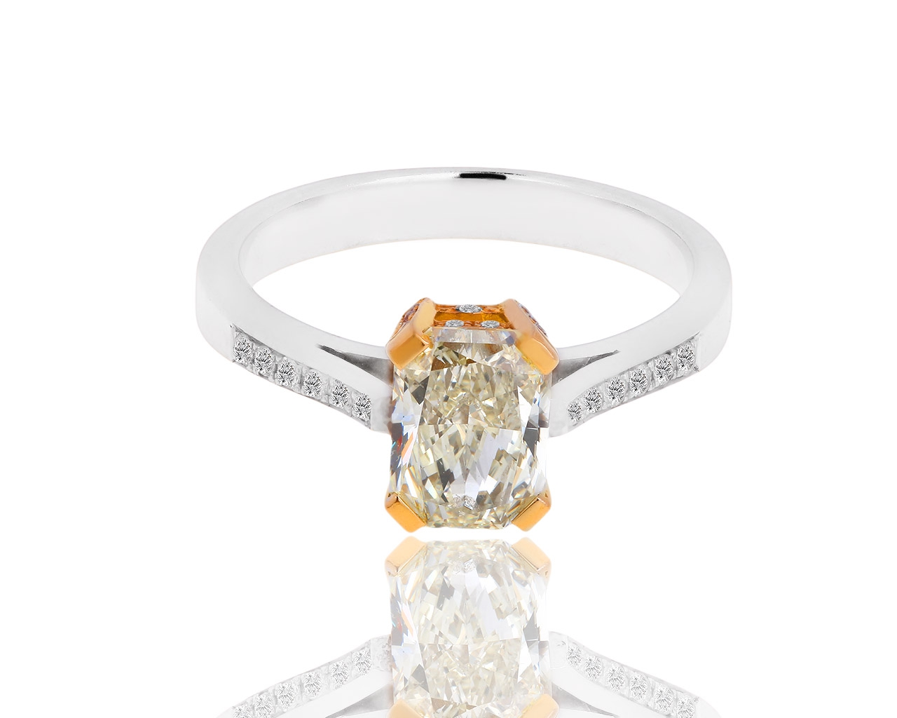 Итальянское золотое кольцо с бриллиантами 1.88ct 161018/9