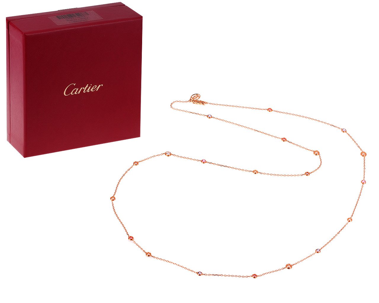 Роскошное золотое колье с бриллиантами 1.13ct Cartier 130418/16