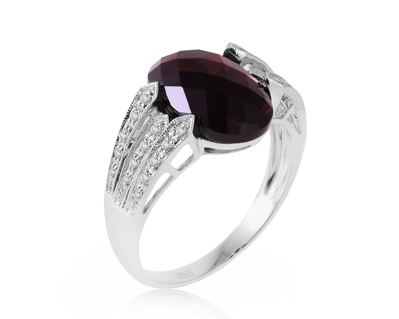 Притягательное золотое кольцо с гранатом 7.16ct 031020/6