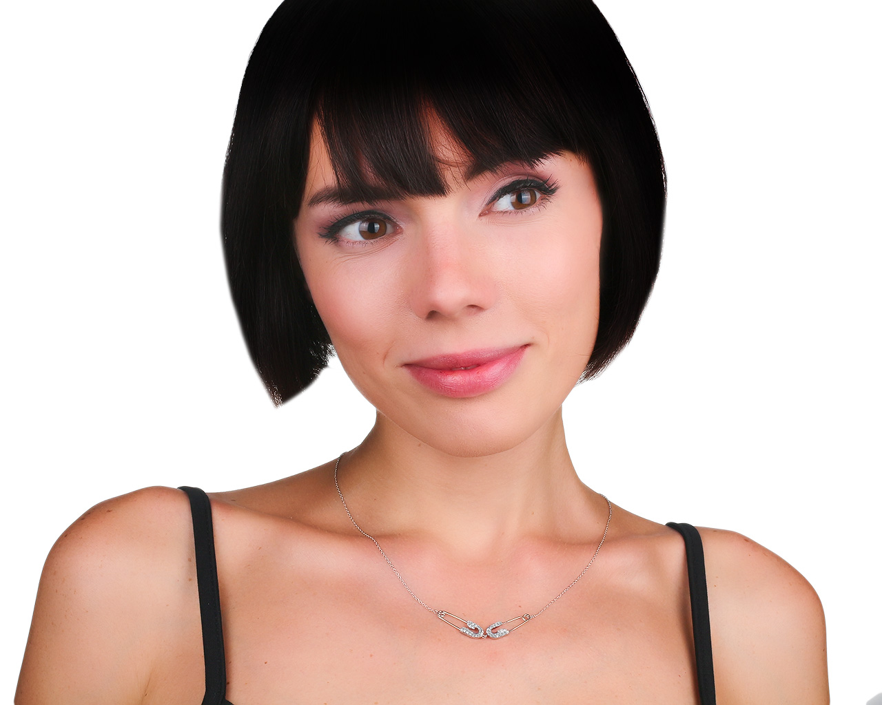 Оригинальное золотое колье с бриллиантами 0.47ct Jacob & Co Pin