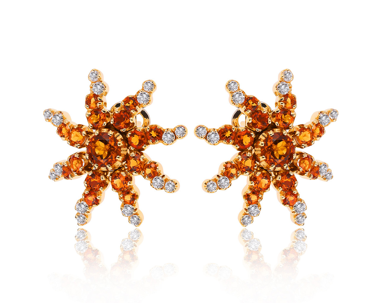 Оригинальные золотые серьги с цитринами 4.55ct Pasquale Bruni Sun 300720/19 Оригинальные золотые серьги с цитринами 4.55ct Pasquale Bruni Sun 300720/19