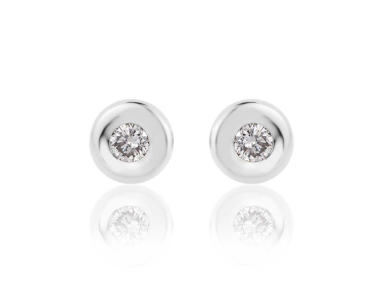 Изящные золотые серьги с бриллиантами 1.01ct 090919/2