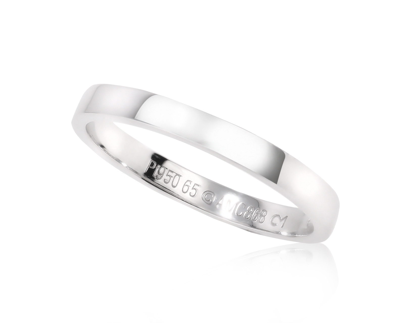 Оригинальное платиновое кольцо Cartier C de Cartier