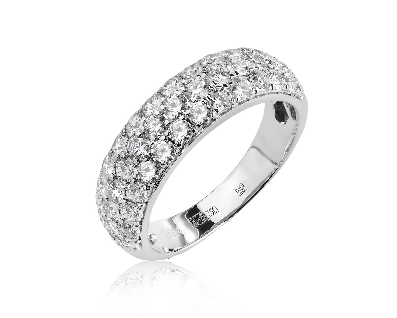 Золотое кольцо с бриллиантами 1.72ct 130226/2