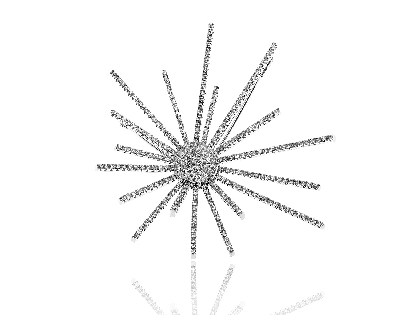 Оригинальная золотая брошь-кулон с бриллиантами 3.60ct Giorgio Visconti 130819/11