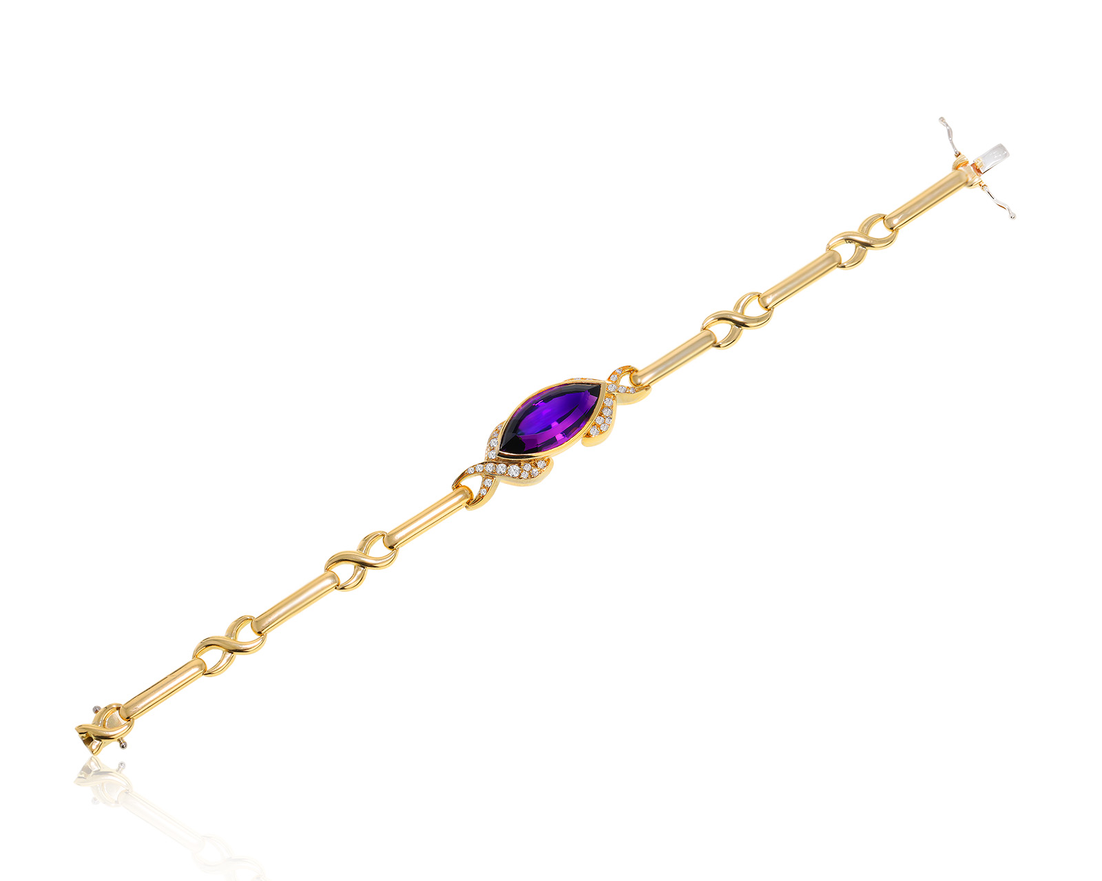 Оригинальный золотой браслет с аметистом 23.20ct H.Stern 080224/8 Оригинальный золотой браслет с аметистом 23.20ct H.Stern 080224/8