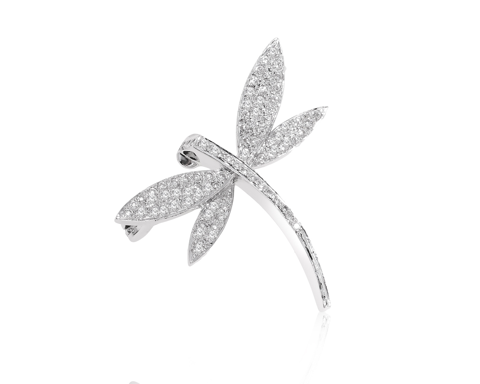 Золотая брошь с бриллиантами 0.42ct 260825/5